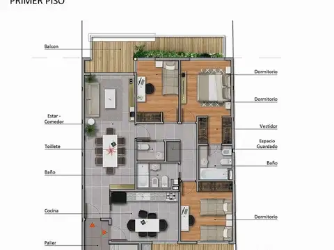 Departamento en Venta de 3 dormitorios