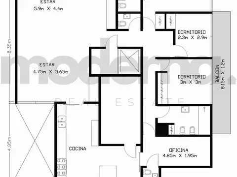 Departamento en Venta de 4 ambientes