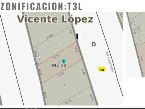 Terreno en Venta en Olivos, USD 1.100.000