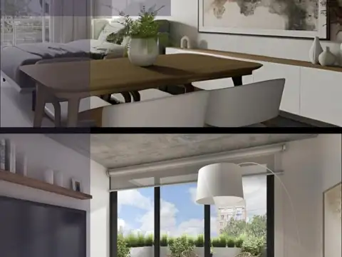 Departamento Monoambiente con 1 baño