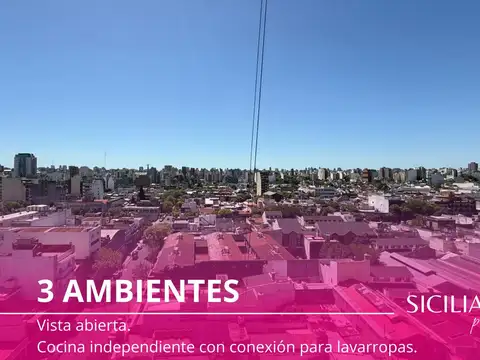 Alquiler - Departamento - 3 ambientes - Boedo - Cocina Independiente