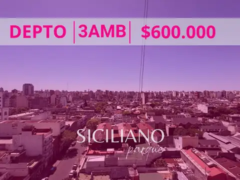 Alquiler - Departamento - 3 ambientes - Boedo - Cocina Independiente