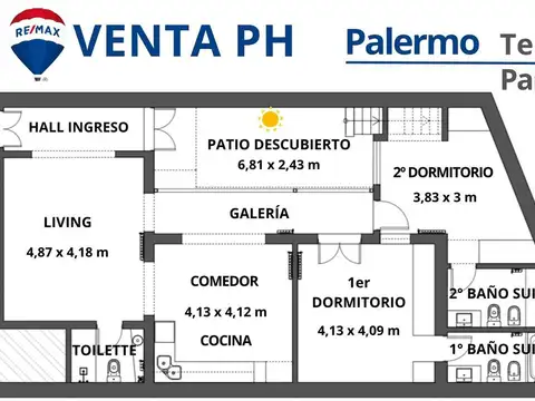 Depto Tipo Casa en Venta en Palermo, USD 440.000