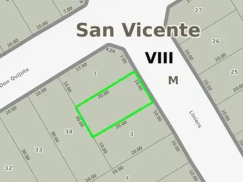 Terreno en Venta de 200,0 m2