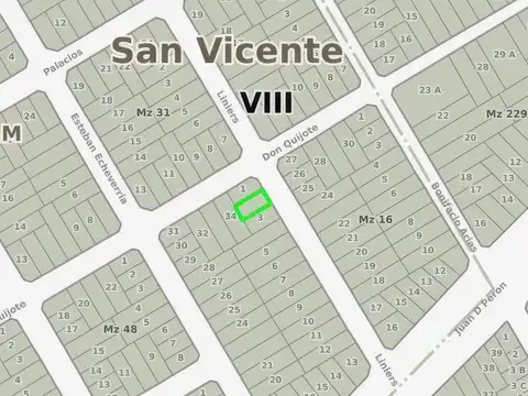 Liniers e/ Don Quijote y Juan Domingo Perón