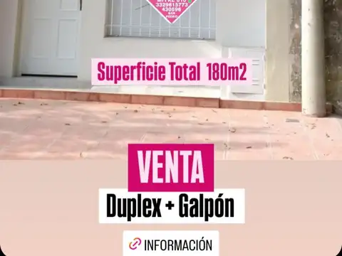 DUPLEX + GALPON - SAN PEDRO