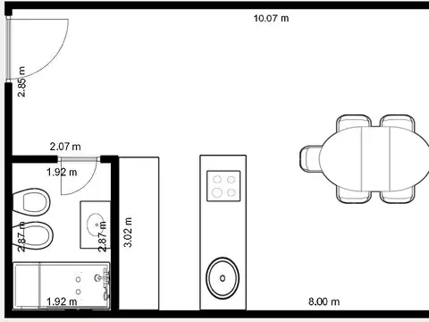 Departamento en Venta al Oeste