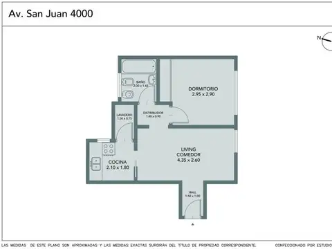 Departamento en Venta de 2 ambientes