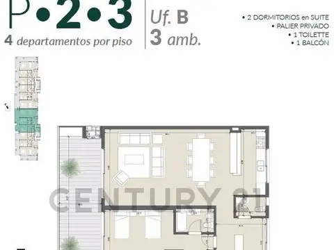 Avenida del Puerto 600, Piso 2