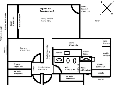 Departamento en Venta de 3 dormitorios