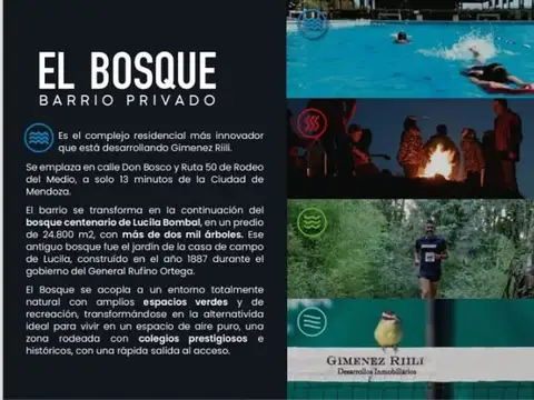 VENTA LOTE EN BARRIO PRIVADO "EL BOSQUE II"