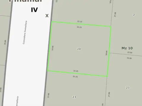 Terreno en Venta de 416,0 m2