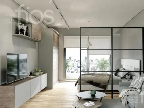 VENTA MONOAMBIENTE EN CONSTRUCCION CON BALCON Y AMENITIES EN MARTIN