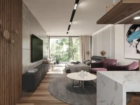 Departamento 2 ambientes con cochera en Palermo