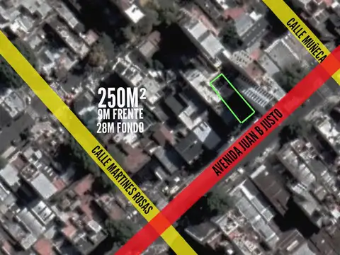 Terreno en venta - 250mts2 - Villa Crespo