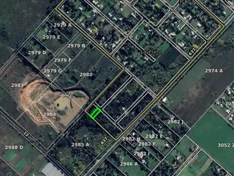 Terreno en Venta 60  mts Fondo