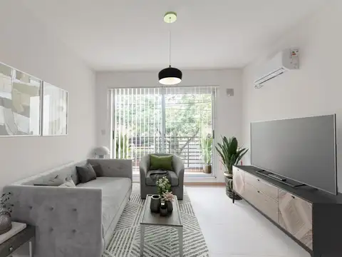 Departamento de 3 ambientes, con balcón y cochera