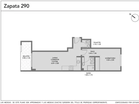 Departamento en Venta de 2 ambientes
