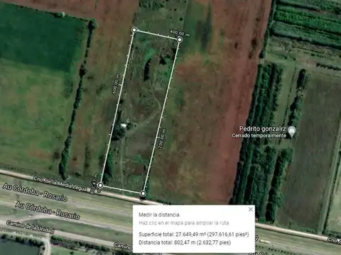 FRACCION SOBRE AU. ROS - CBA - 2,67 ha