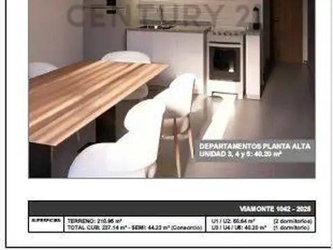 Departamento en Venta de 2 ambientes