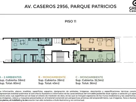 Departamento en Venta de 2 ambientes