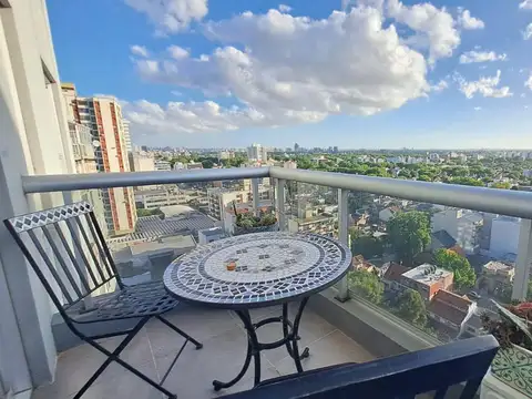 Alquiler - 2 ambientes con vista verde y abierta