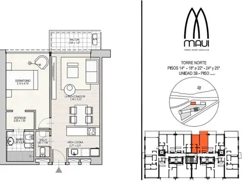 Departamento en Venta con 1 cocheras