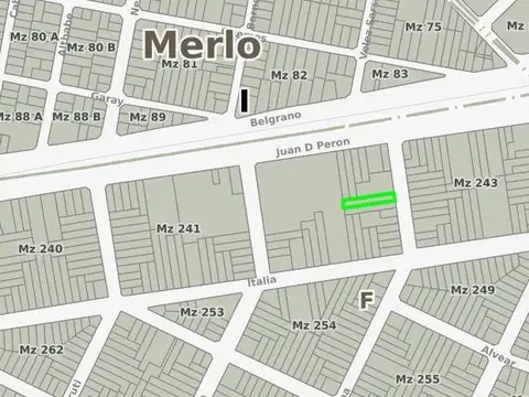 Quintana e/ Presidente Juan Domingo Perón y Italia