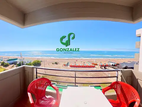 Departamento 2 ambientes frente al mar c/ cochera