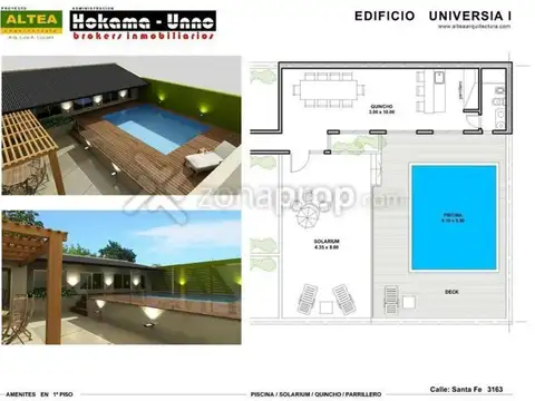 Alquiler Cocheras Santa Fe 3100 - Rosario. Acceso a quincho