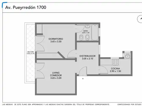 Avda. Pueyyredon 1705, piso 2 , Piso 2