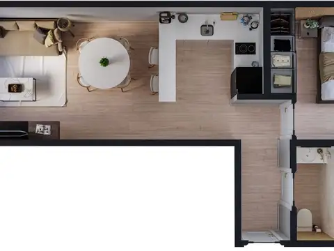 Departamento en Venta de 2 ambientes