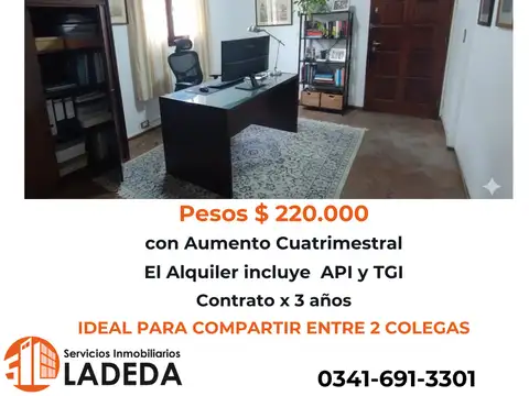 Oficina en Alquiler en el Centro de Rosario