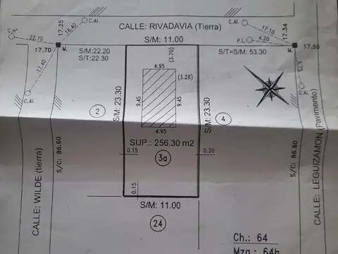 Propiedad con planos aprobados para construir 5 unidades funcionales