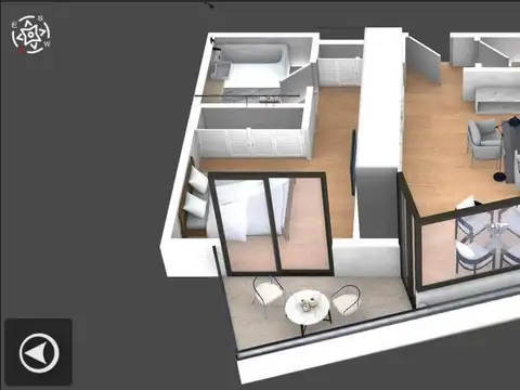 Departamento en Venta de 1 dormitorio