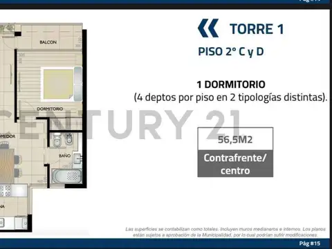 Departamento en Venta de 2 ambientes