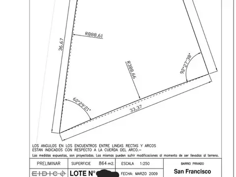 Terreno en Venta en San Francisco, USD 165.000
