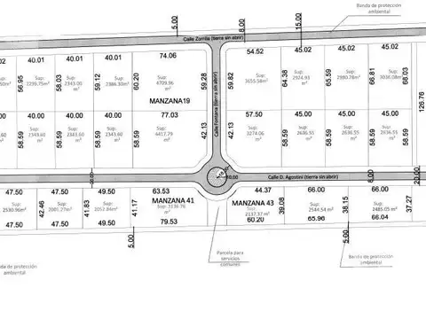 Terreno en Venta de 2343,0 m2