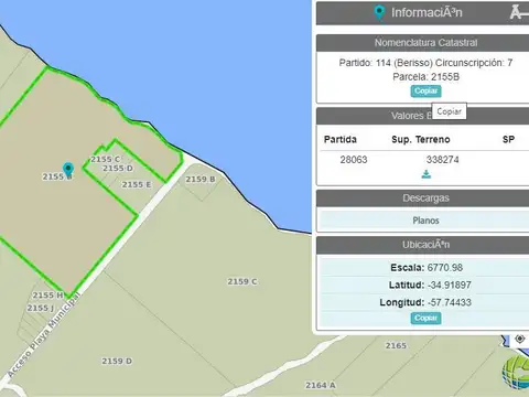 Campo en Venta en Berisso [Cod: 134]