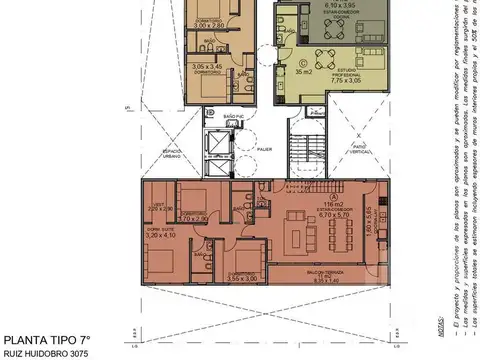 Departamento 4 ambientes con 3 baños
