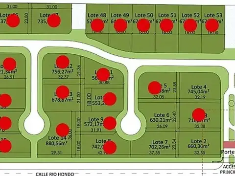 Terreno en Venta de 675,0 m2
