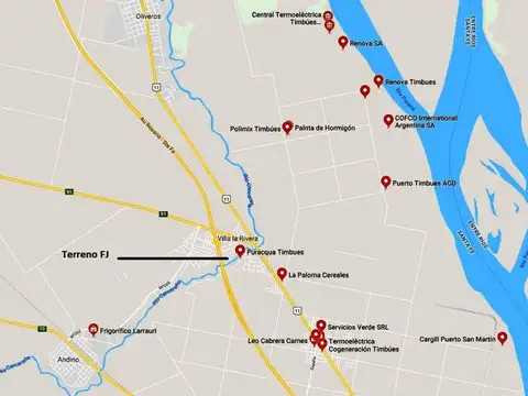 Terreno en Venta en Timbues Jose Maria, USD 200.000