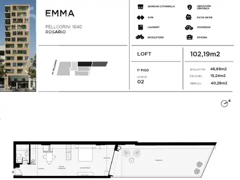 Departamento en Venta al Norte