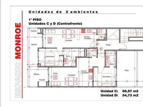 Departamento en Venta de 1 dormitorio