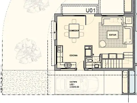 Casa 4 ambientes con 2 baños