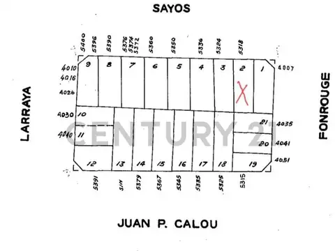 Sayos 5300, Piso 0
