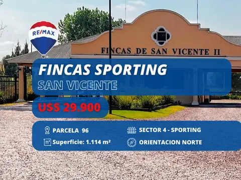 LOTE EN VENTA FINCAS SAN VICENTE SPORTING