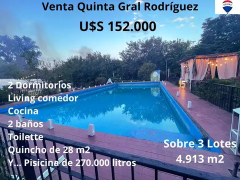 Venta Casa Quinta General Rodríguez
