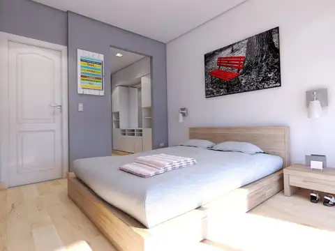 Departamento 2 ambientes con 1 baño