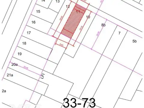 Terreno en Venta 29  mts Fondo